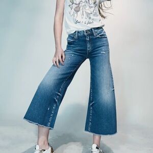 Coût de la Liberté Wide Leg Crop Jeans Size 25